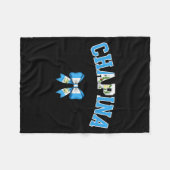 Chana Guatemalan Women Coquette Bow Guatemala Flag Fleecedecke (Vorderseite (Horizontal))