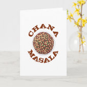 Chana Masala Chole Indian Food Chickpeh Dish Karte (Gelbe Blume)