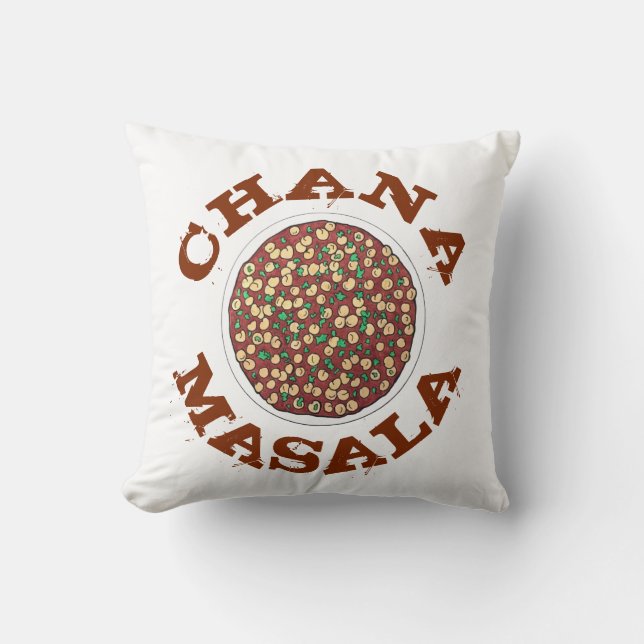 Chana Masala Chole Indian Food Chickpeh Dish Kissen (Vorderseite)