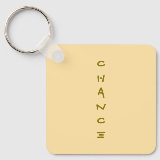 Chance Acrylischer Schlüsselanhänger (Vorderseite)