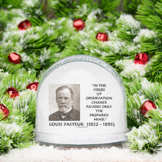 Chance bevorzugt nur die vorbereitete Mind Pasteur Schneekugeln (Weihnachten)