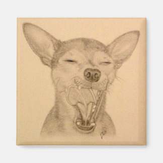 Chance Chihuahua Magnet ~ Welppy Yawn