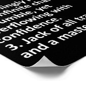 Chance Definition Personalisiert Name Funny Birthd Poster (Ecke)