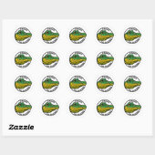Chance der Schnappsticker Runder Aufkleber (Blatt)