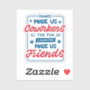 Chance, die uns Kooperationspartner Aufkleber