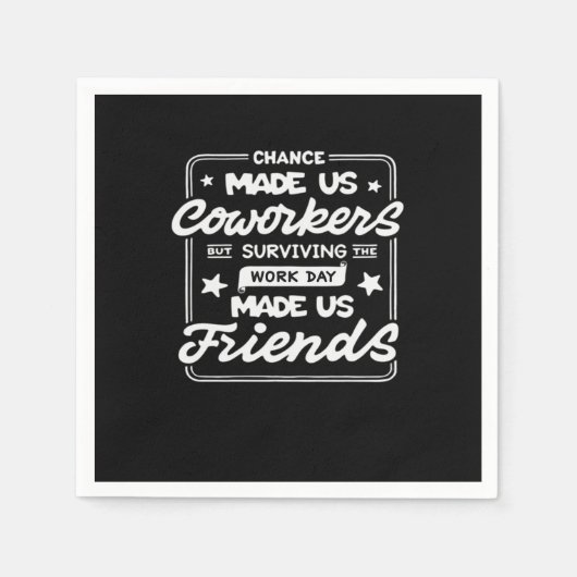 Chance machte uns Coworker Classic Serviette (Vorderseite)