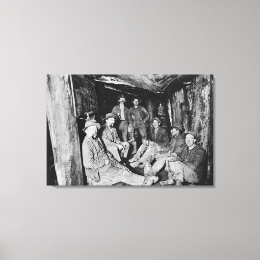 Chance Mine während des Mittagessens Coeur d'Alene Leinwanddruck (Vorderseite)