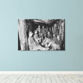 Chance Mine während des Mittagessens Coeur d'Alene Leinwanddruck (Insitu (Holzboden))