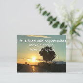 Chance Postkarte (Stehend Vorderseite)