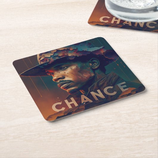 Chance Rechteckiger Pappuntersetzer (angewinkelt)