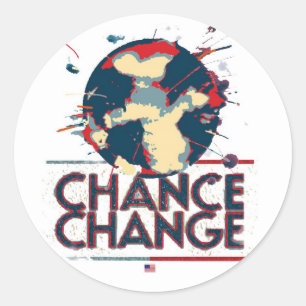 chance to change runder aufkleber
