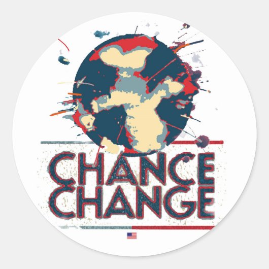 chance to change runder aufkleber (Vorderseite)
