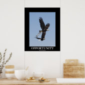 Chancen Bald Eagles Motivierend Foto Poster (Küche)