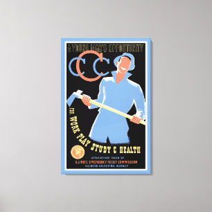 Chancen eines jungen Mannes Leinwanddruck