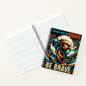 Chancen für die Tapferkeit, mutig sein Notizblock (Innenseite)