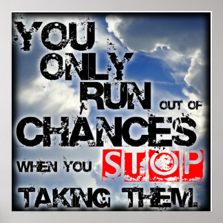 " Chancen " Inspiration/Motivierend Poster
