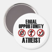 Chancengleichheit Atheist Magnet (Vorderseite/Rückseite)