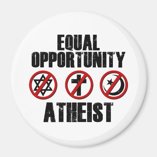 Chancengleichheit Atheist Magnet (Vorne)