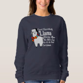 Chancengleichheit für Frauen Mode Funny Cold Lama Sweatshirt (Vorderseite)