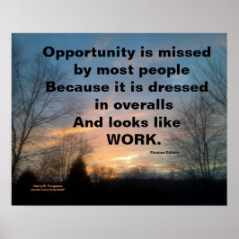 CHANCENGLEICHHEIT IST FEHLGESETZT THOMAS EDISON CU POSTER