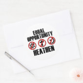 Chancengleichheit Runder Aufkleber (Umschlag)