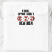 Chancengleichheit Runder Aufkleber (Tasche)