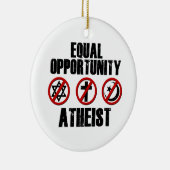 Chancengleichheits-Atheist Keramikornament (Rechts)