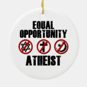 Chancengleichheits-Atheist Keramikornament (Hinten)