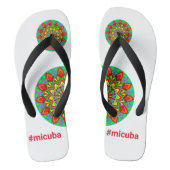 chanchetas logo#micuba badesandalen (Fußbett)