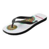 chanchetas logo#micuba badesandalen (Schrägansicht)