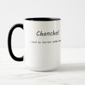 Chancho I Bedarf, einiges auszuborgen schwitzt Tasse (Links)