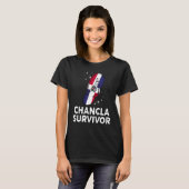 Chancla Survivor Dominican Republic Flag Hispanic T-Shirt (Vorne ganz)