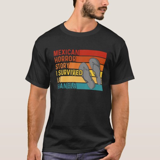 Chancla Survivor Funny Spanish Joke Mexican Meme S T-Shirt (Vorderseite)