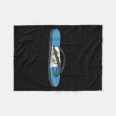 Chancla Survivor Guatemala Funny Guatemalan Flag Fleecedecke (Vorderseite (Horizontal))