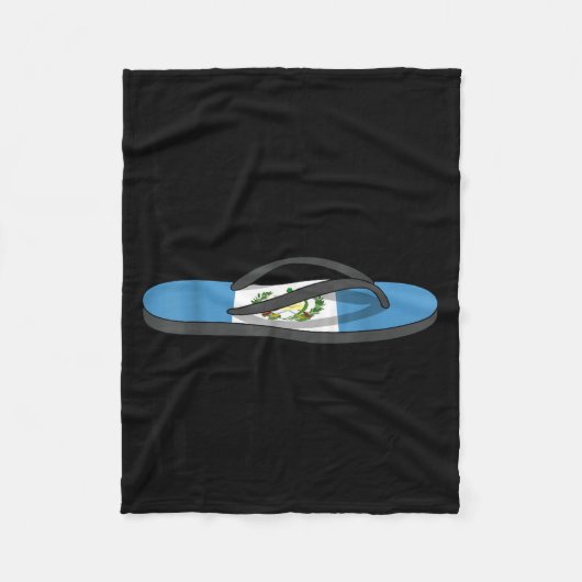 Chancla Survivor Guatemala Funny Guatemalan Flag Fleecedecke (Vorderseite)