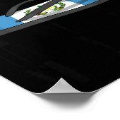 Chancla Survivor Guatemala Funny Guatemalan Flag  Poster (Ecke)