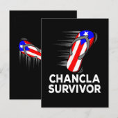 Chancla-Überlebender Ankündigungspostkarte (Vorne/Hinten)