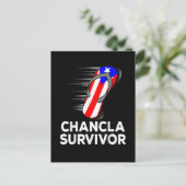 Chancla-Überlebender Ankündigungspostkarte (Stehend Vorderseite)