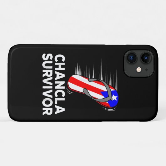 Chancla-Überlebender Case-Mate iPhone Hülle (Rückseite (Horizontal))