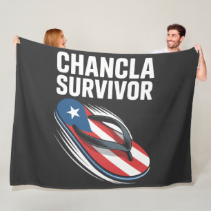 Chancla-Überlebender lustiger spanischer Witz Fleecedecke