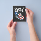 Chancla-Überlebender lustiger spanischer Witz Flyer (Gruppe)