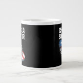 Chancla-Überlebender Lustiger Spanischer Witz Jumbo-Tasse (Vorderseite)
