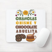 Chanclas Chisme y Chocolate Abuelita Spanisches Sh Mousepad (Mit Mouse)