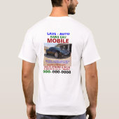 Chandail gießen Lave Auto-Mobile T-Shirt (Rückseite)