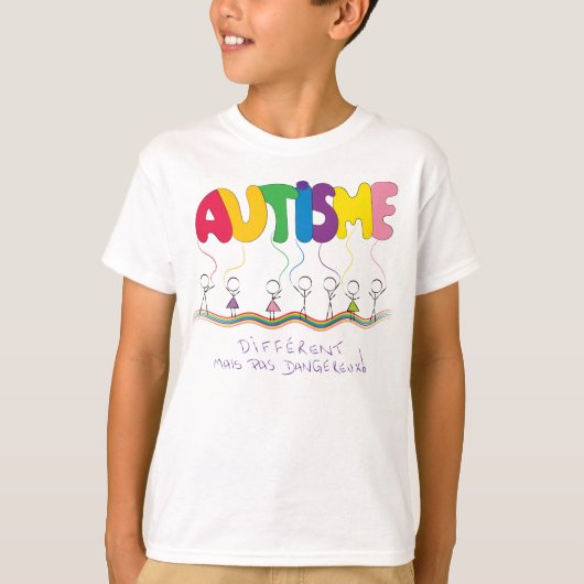Chandail traitant d'autisme T-Shirt (Vorderseite)