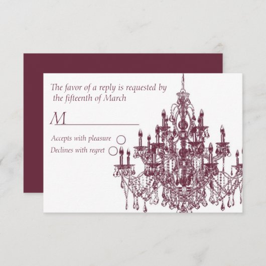 Chandee Amore' rsvp card-TP (Vorne/Hinten)