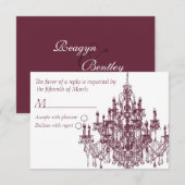 Chandee Amore' rsvp card-TP Karte (Vorne/Hinten)