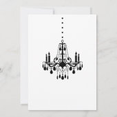 Chandelier Bat Mitzvah Einladung (Rückseite)