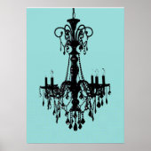 Chandelier Blue Poster (Vorne)