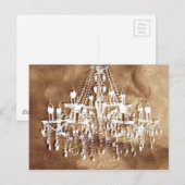 Chandelier Copper Chic Postkarte (Vorne/Hinten)